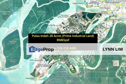 Pulau Indah Industrial Park (piip) Industrial Land, RM65psf, West Port Klang, Selangor, Port Klang