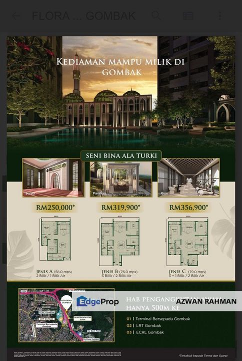 TAMAN MELATI/GOMBAK FLORA HIJAUAN RIMBA RESIDENCE, Selangor, Gombak