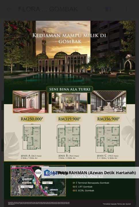 TAMAN MELATI/GOMBAK FLORA HIJAUAN RIMBA RESIDENCE, Selangor, Gombak