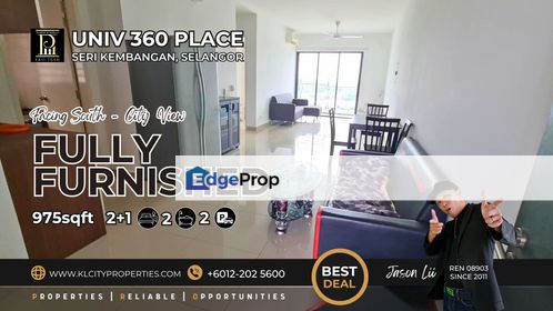 UNIV 360 Place: Fully Furnished 3-Bedroom Apartment Near UPM with Top-Notch Convenience, Selangor, Seri Kembangan