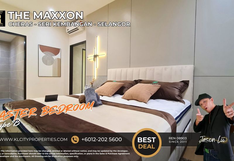 The Maxxon Condo 1150sqft 4 Bedrooms 2 Bathroom at Bandar Damai Perdana Condominium