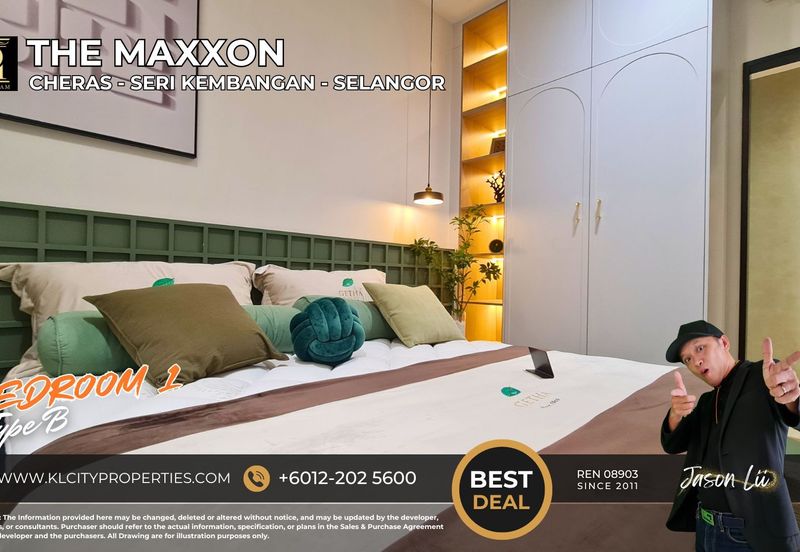 The Maxxon Condo 1150sqft 4 Bedrooms 2 Bathroom at Bandar Damai Perdana Condominium
