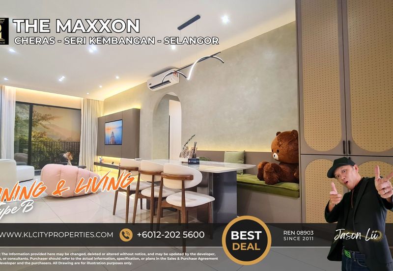 The Maxxon Condo 1150sqft 4 Bedrooms 2 Bathroom at Bandar Damai Perdana Condominium