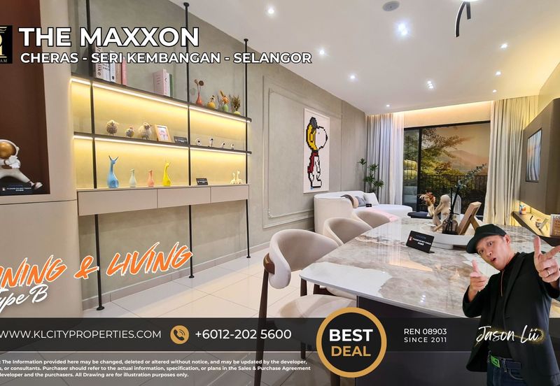 The Maxxon Condo 1150sqft 4 Bedrooms 2 Bathroom at Bandar Damai Perdana Condominium