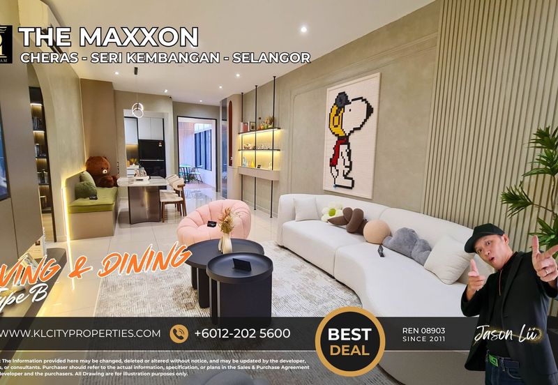 The Maxxon Condo 1150sqft 4 Bedrooms 2 Bathroom at Bandar Damai Perdana Condominium