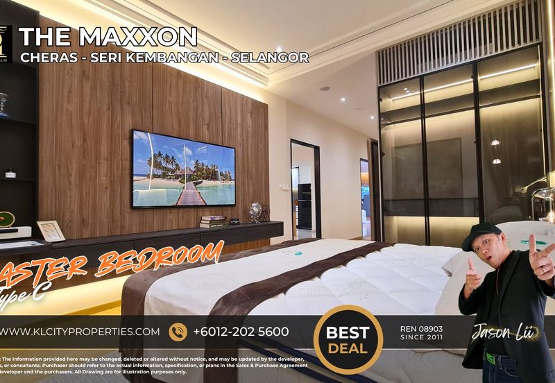 The Maxxon Cheras Type C 1500sqft 4+1 Rooms 3 Bathrooms 2 Balcony