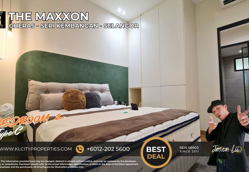 The Maxxon Cheras Type C 1500sqft 4+1 Rooms 3 Bathrooms 2 Balcony