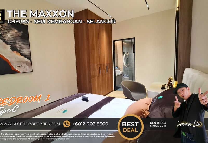The Maxxon Cheras Type C 1500sqft 4+1 Rooms 3 Bathrooms 2 Balcony