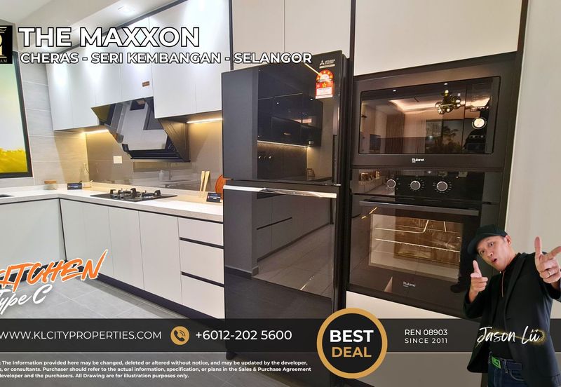 The Maxxon Cheras Type C 1500sqft 4+1 Rooms 3 Bathrooms 2 Balcony