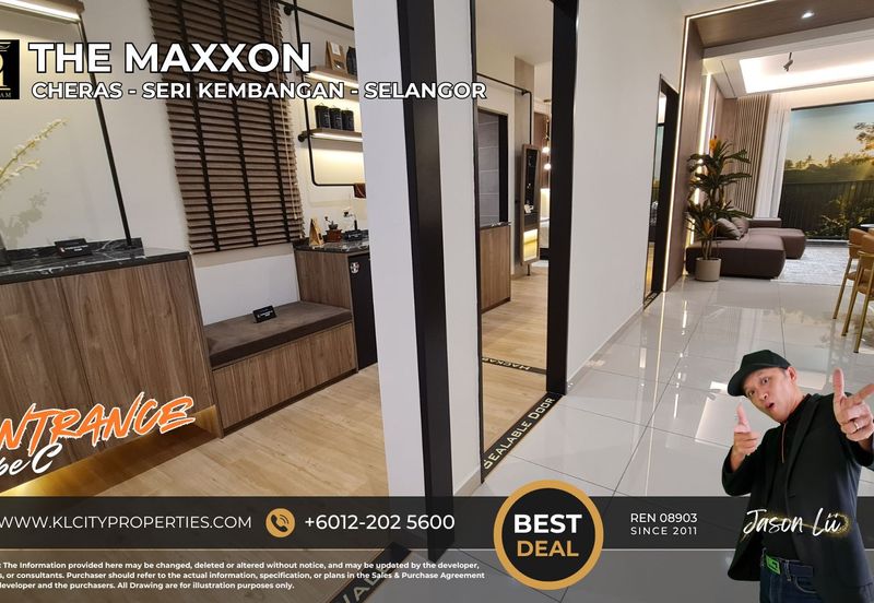 The Maxxon Cheras Type C 1500sqft 4+1 Rooms 3 Bathrooms 2 Balcony