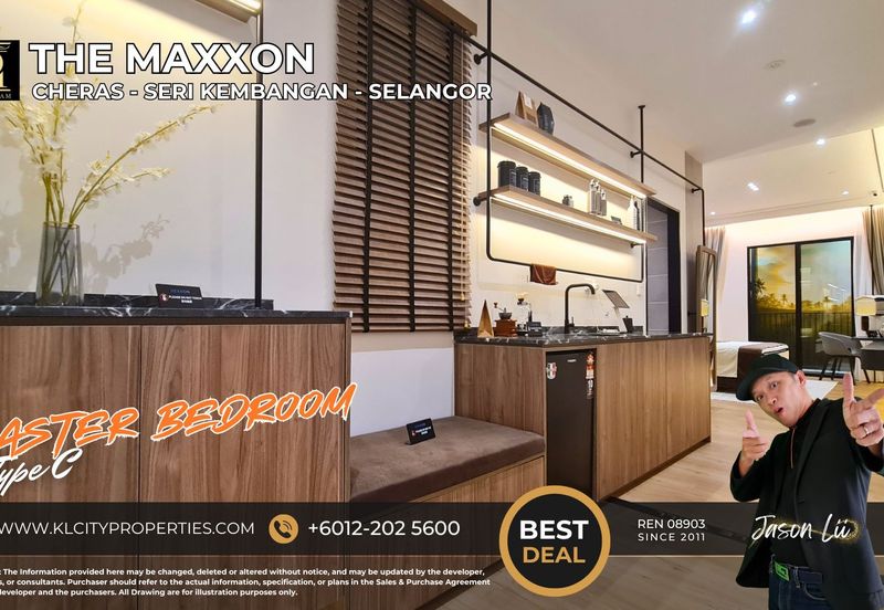 The Maxxon Cheras Type C 1500sqft 4+1 Rooms 3 Bathrooms 2 Balcony