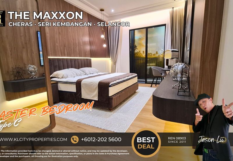 The Maxxon Cheras Type C 1500sqft 4+1 Rooms 3 Bathrooms 2 Balcony