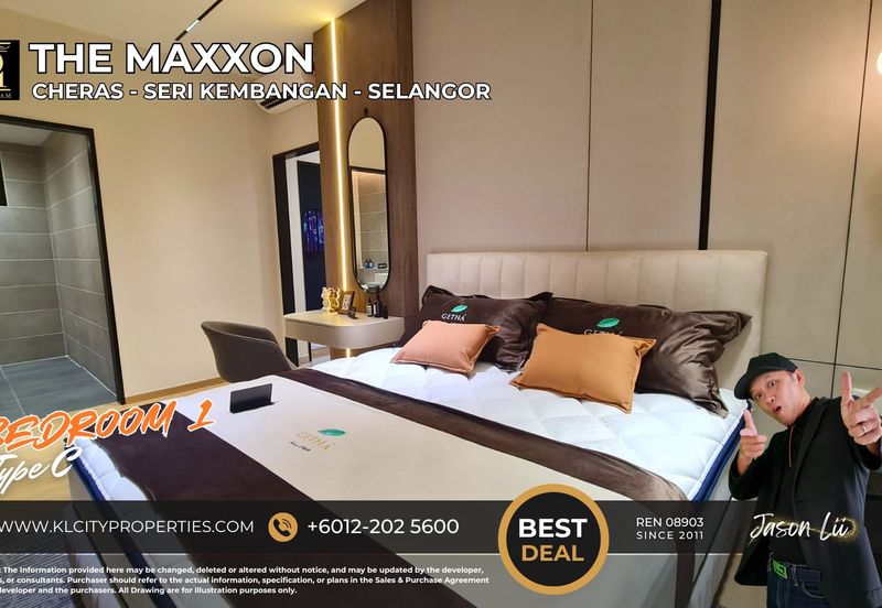 The Maxxon Cheras Type C 1500sqft 4+1 Rooms 3 Bathrooms 2 Balcony