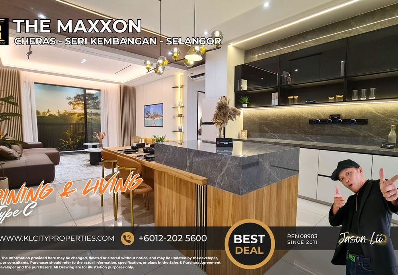 The Maxxon Cheras Type C 1500sqft 4+1 Rooms 3 Bathrooms 2 Balcony