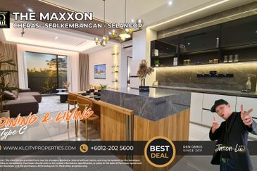 The Maxxon Cheras Type C 1500sqft 4+1 Rooms 3 Bathrooms 2 Balcony