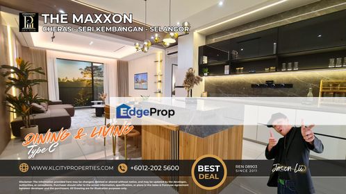 The Maxxon Cheras Type C 1500sqft 4+1 Rooms 3 Bathrooms 2 Balcony, Selangor, Bandar Damai Perdana
