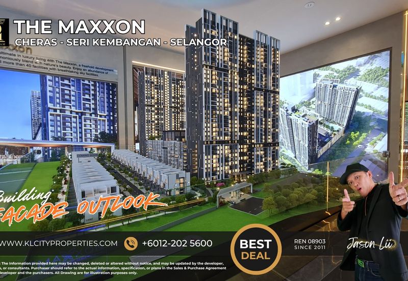 The Maxxon Cheras Type C 1500sqft 4+1 Rooms 3 Bathrooms 2 Balcony