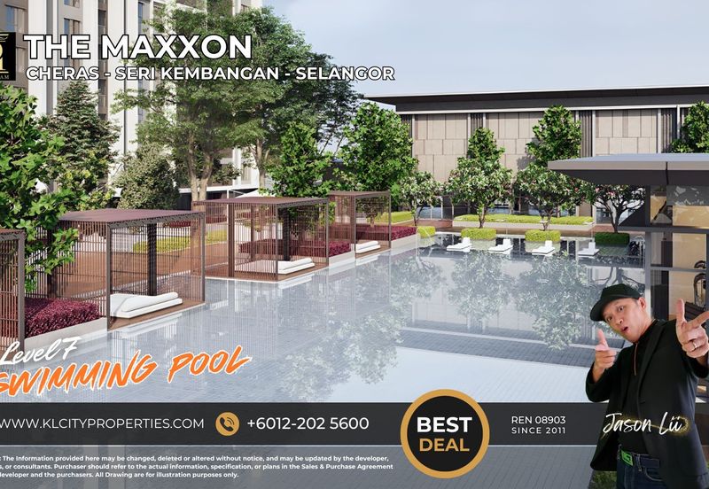The Maxxon Cheras Type C 1500sqft 4+1 Rooms 3 Bathrooms 2 Balcony