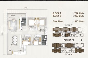 The Maxxon Condo 1150sqft 4 Bedrooms 2 Bathroom at Bandar Damai Perdana Condominium