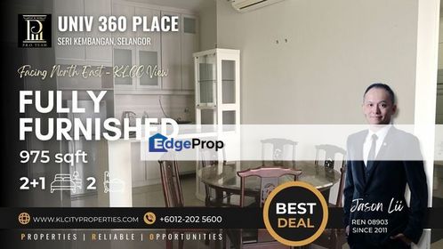 UNIV 360 Place 2+1 Rooms Fully Furnished For Sale, Selangor, Seri Kembangan