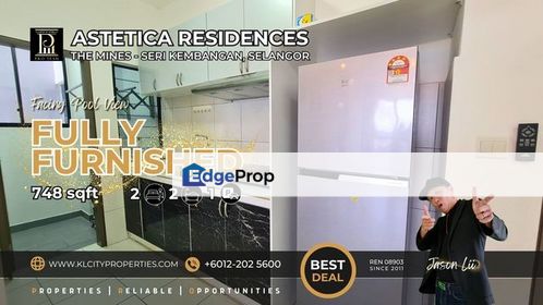 Astetica Residences Seri Kembangan 2 Bedrooms 2 Bathrooms Fully Furnished For Rent , Selangor, Seri Kembangan