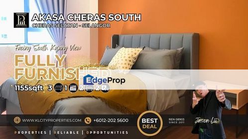 Akasa Residence Cheras Selatan 3+1 Rooms Fully Furnished For Rent, Selangor, Cheras South