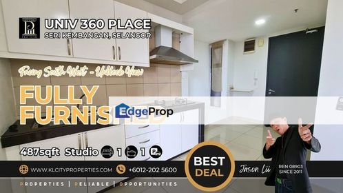 Univ 360 Place Studio Fully Furnished For Rent, Selangor, Seri Kembangan