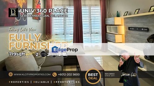 UPM Student Housing: Fully Furnished 2BR @ UNIV 360 Place (MRT Serdang), Selangor, Seri Kembangan