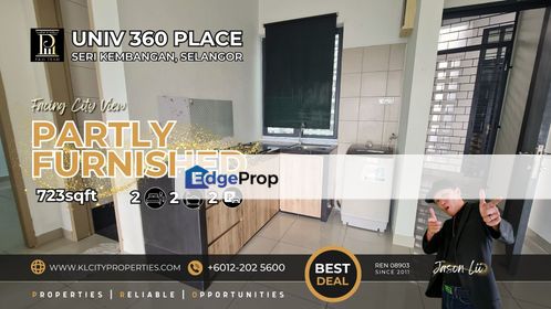 UNIV 360 UPM Lowest Price 2 Rooms 2 Car Park Partly Furnished, Selangor, Seri Kembangan