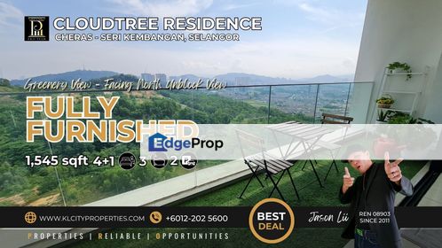 CloudTree Residence Cheras - Seri Kembangan 4+1 Rooms 3 Bathrooms Fully Reno For Sale, Selangor, Seri Kembangan