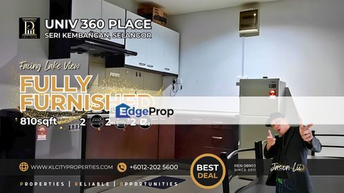 UNIV 360 Place 2 Bedrooms 2 Bathrooms with Wifi (Fully Furnished), Selangor, Seri Kembangan