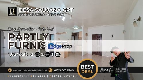 Desa Saujana Apartment 3 Bedroom 2 Bathrooms For Sale, Selangor, Seri Kembangan