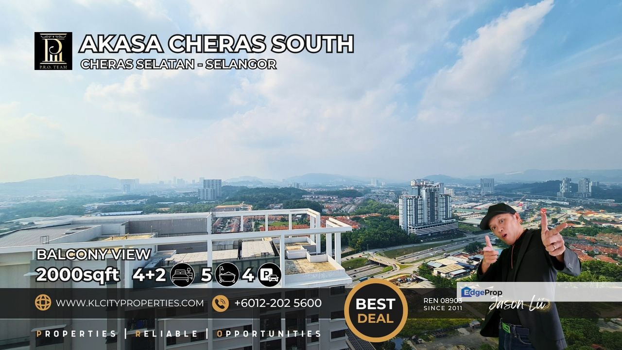 Akasa Residence Penthouse 6 Rooms 5 Bathroom Fully Renovation For Sale, Selangor, Cheras South