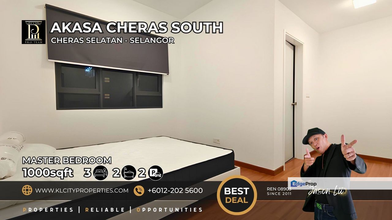 Akasa Cheras South 3 Bedrooms Fully Furnished For Rent with Affortable Price, Selangor, Cheras South