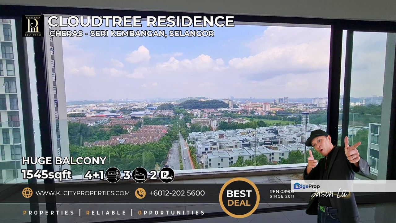 CloudTree 4+1 Bedroom 3 Bathroom 1545sqft Bare Unit Freehold For Sale, Selangor, Seri Kembangan
