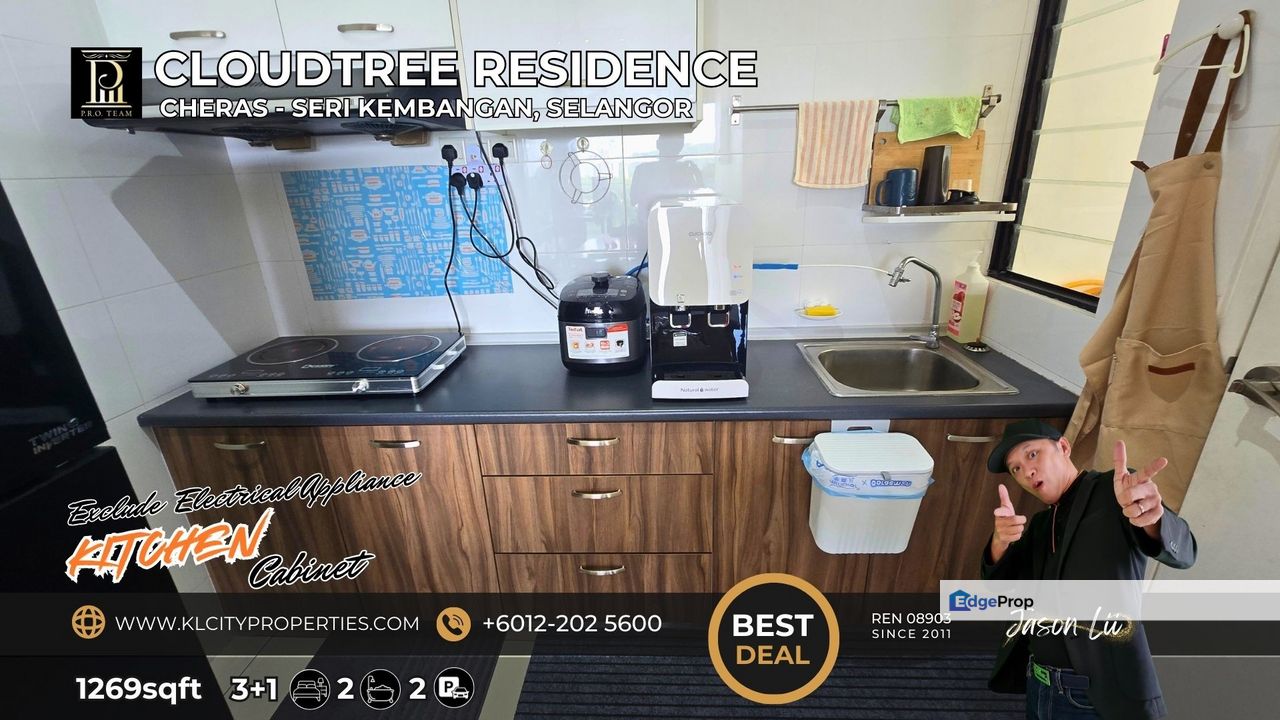 Cloudtree Residence 3+1 Rooms Freehold High Floor Unblock View For Sale, Selangor, Seri Kembangan