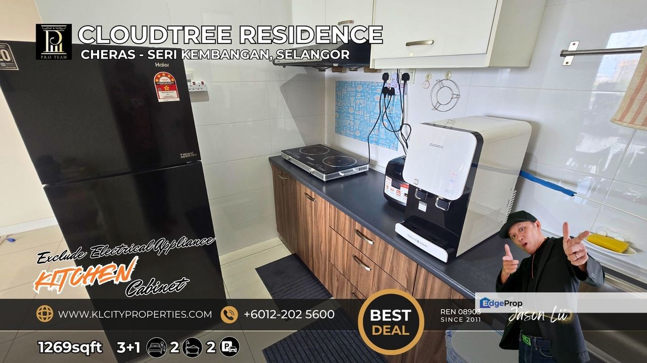 Cloudtree Residence 3+1 Rooms Freehold High Floor Unblock View For Sale, Selangor, Seri Kembangan