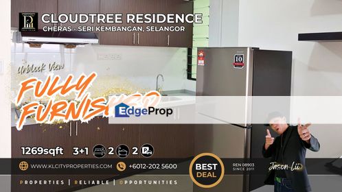 Fully-Furnished 3+1 Bedroom Condo | CloudTree Residence, Seri Kembangan, Selangor, Seri Kembangan