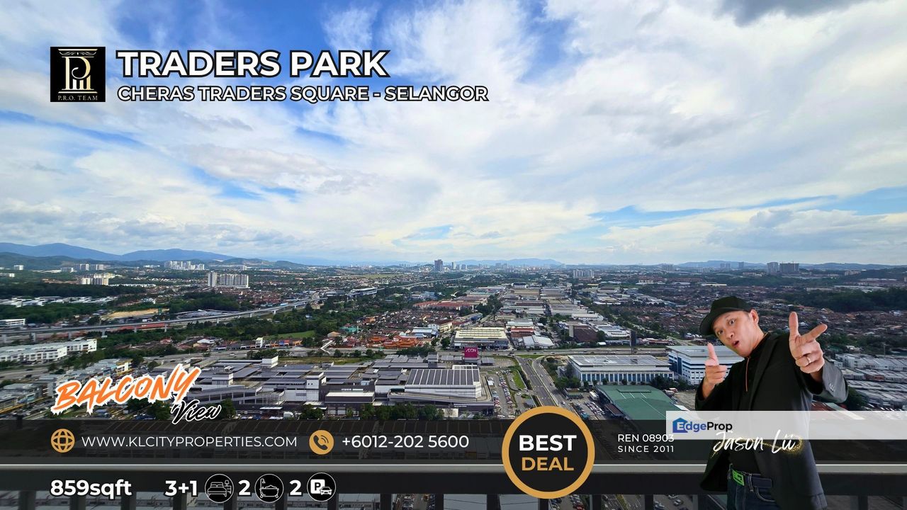 Traders Park Residence, Cheras | 3-Bed Service Apartment | Leasehold | RM422K++, Selangor, Cheras