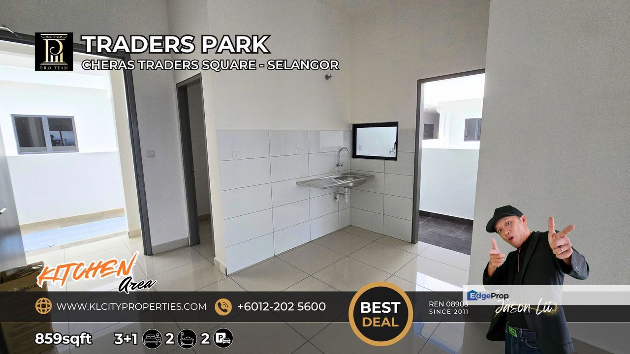 Traders Park Residence, Cheras | 3-Bed Service Apartment | Leasehold | RM422K++, Selangor, Cheras