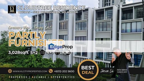 🏡 Spacious 5+2BR Freehold Town Villa at CloudTree Residence | RM3,600/Month | Seri Kembangan, Selangor, Seri Kembangan