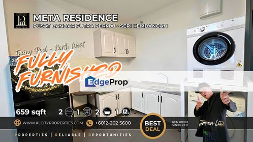  Fully Furnished Unit at Meta Residence, Seri Kembangan | 3 Min Walk to MRT, Selangor, Seri Kembangan