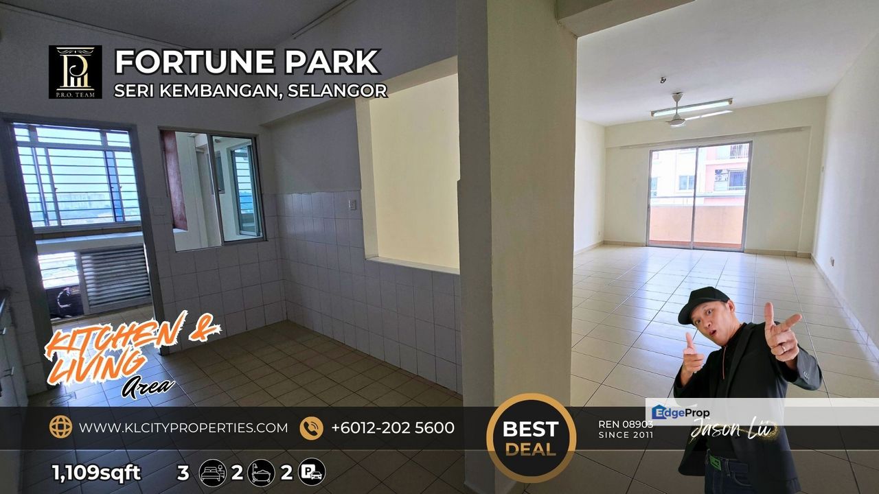 Fortune Park - Suria Perdana Seri Kembangan 3 Bedrooms 2 Bathrooms 2 Car Park Lot for Sale, Selangor, Seri Kembangan