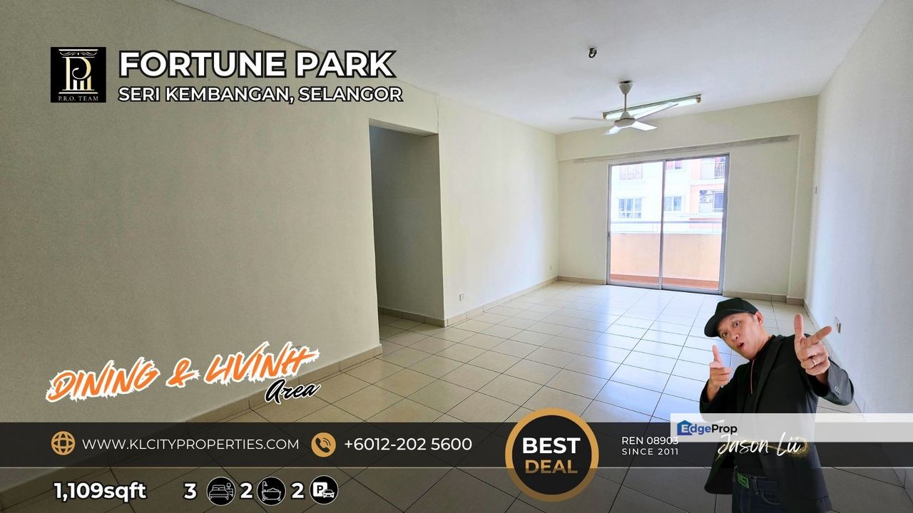 Fortune Park - Suria Perdana Seri Kembangan 3 Bedrooms 2 Bathrooms 2 Car Park Lot for Sale, Selangor, Seri Kembangan