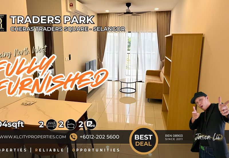 2BR Fully Furnished Apartment in Cheras | Traders Park Residence | Brand New Furniture