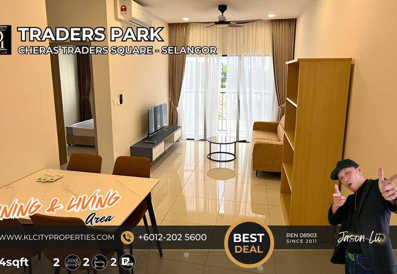 2BR Fully Furnished Apartment in Cheras | Traders Park Residence | Brand New Furniture