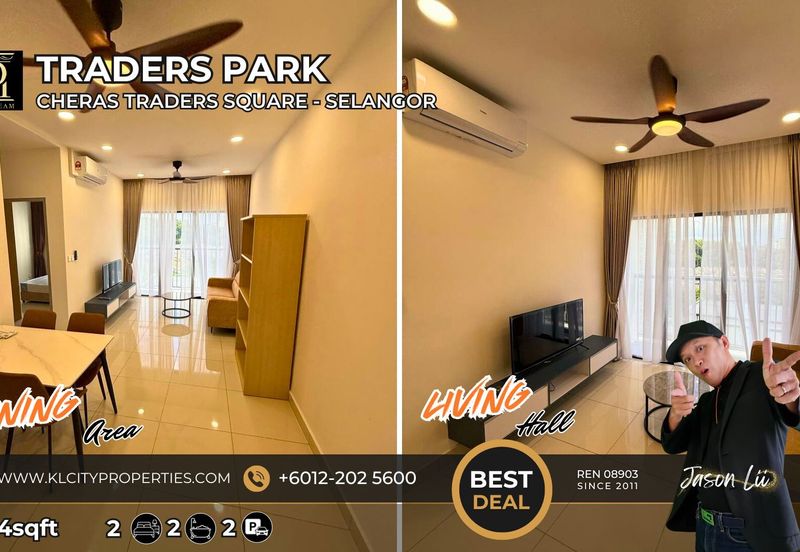 2BR Fully Furnished Apartment in Cheras | Traders Park Residence | Brand New Furniture