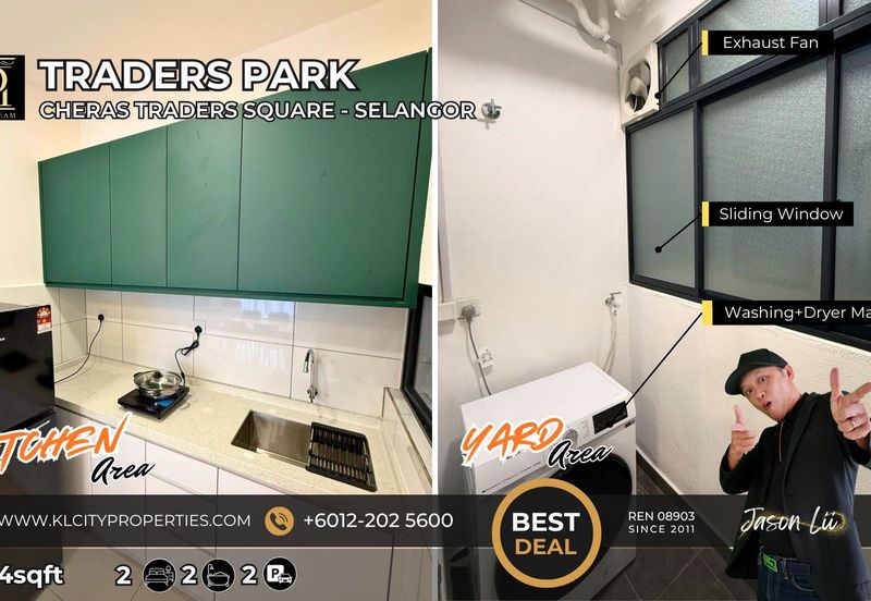 2BR Fully Furnished Apartment in Cheras | Traders Park Residence | Brand New Furniture