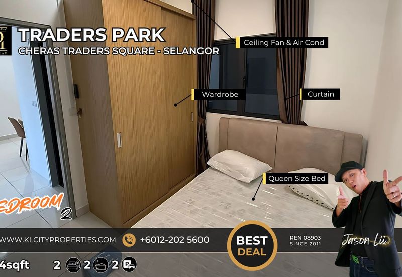 2BR Fully Furnished Apartment in Cheras | Traders Park Residence | Brand New Furniture