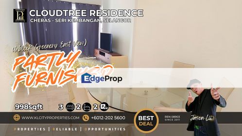 CloudTree Condominium 3 Bedrooms 2 Bathrooms 2 Car Park Partly Furnished For Rent, Selangor, Seri Kembangan